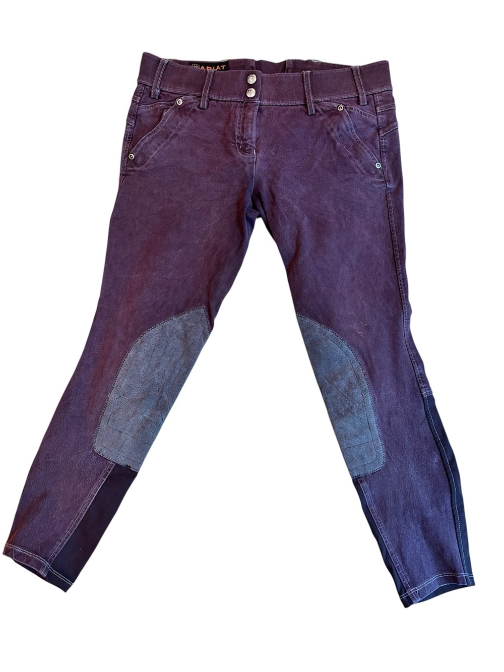 Ariat Women’s Heritage Riding Breeches Maroon Size 26 - Picture 1 of 4
